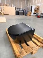 Mooie zwarte toiletpot met bril., Ophalen of Verzenden, Zo goed als nieuw, Toilet