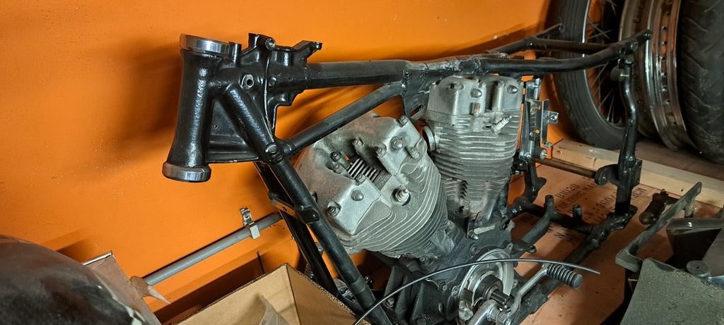 Shovelhead fxe frame met kenteken, Motoren, Ophalen of Verzenden
