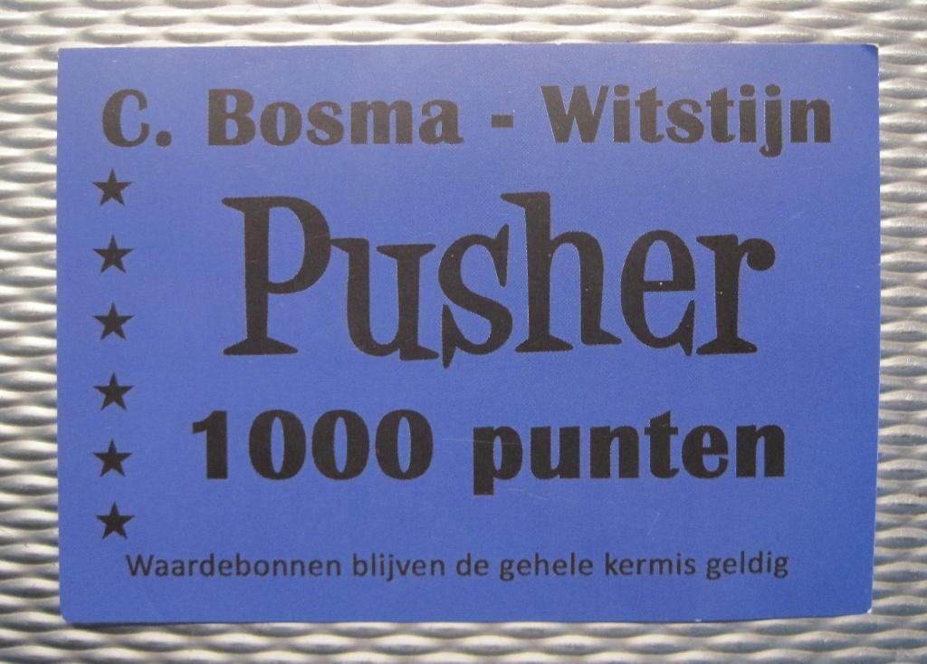 KERMIS PUSHER PUNTEN, Verzamelen, Overige munten, Verzenden, Gebruikt