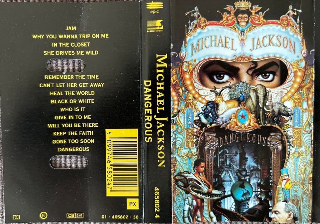 Michael Jackson - Dangerous - MC, 1 bandje, Ophalen of Verzenden, Zo goed als nieuw, Origineel