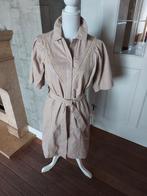 WAANZINNIGE LEREN JURK VAN IBANA MT 38 NIEUW, Kleding | Dames, Jurken, Maat 38/40 (M), Beige, Nieuw, Ophalen of Verzenden