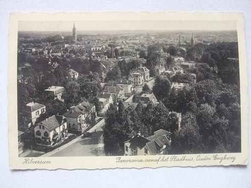 P188 Hilversum - Panorama - 1937, Verzamelen, Verzenden, 1920 tot 1940, Gelopen, Noord-Holland