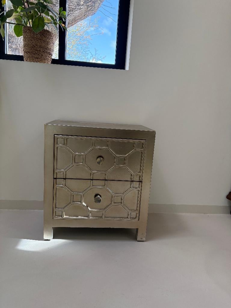 Kare design (nacht)kastjes, Huis en Inrichting, Ophalen, Overige materialen, Gebruikt, 1 of 2 laden