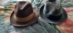 2 hoeden - 1 grijs en 1 bruin maat 54/55, Ophalen of Verzenden, Zo goed als nieuw, 57 cm (M, 7⅛ inch) of minder, Hoed