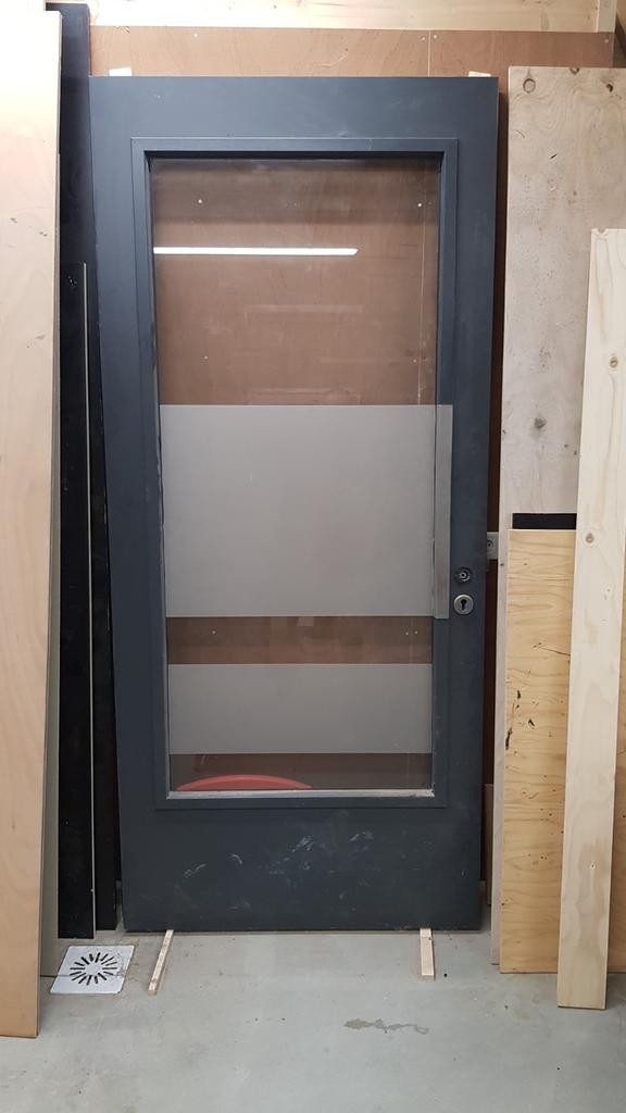 Binnendeur/ glasdeur., Doe-het-zelf en Verbouw, Deuren en Horren, Ophalen, Glas, Binnendeur, 200 tot 215 cm