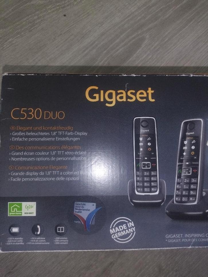 gigaset c530duo maar 3 dagen gebruikt, Telecommunicatie, Vaste telefoons | Handsets en Draadloos, Zo goed als nieuw, 2 handsets
