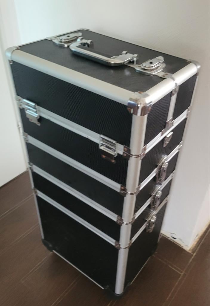 Make-up/Kapper Trolley, Ophalen, Gebruikt, Zwart, Met slot