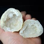 Schitterend geode paartje edelstenen natuursteen geodes, Ophalen of Verzenden