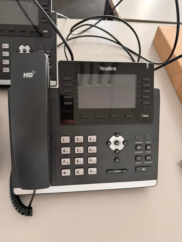 Yealink HD Volp 6 voor op kantoor, p/s 55 euro, Ophalen of Verzenden, Zo goed als nieuw, 1 handset