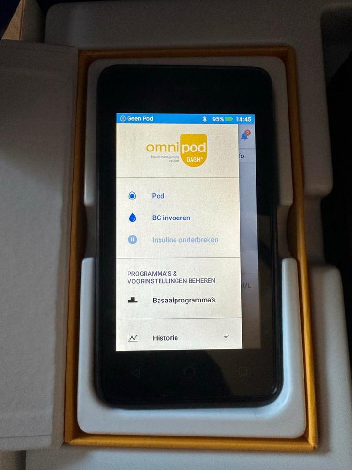 Omnipod dash Pdm met doos, Diversen, Verpleegmiddelen, Ophalen of Verzenden