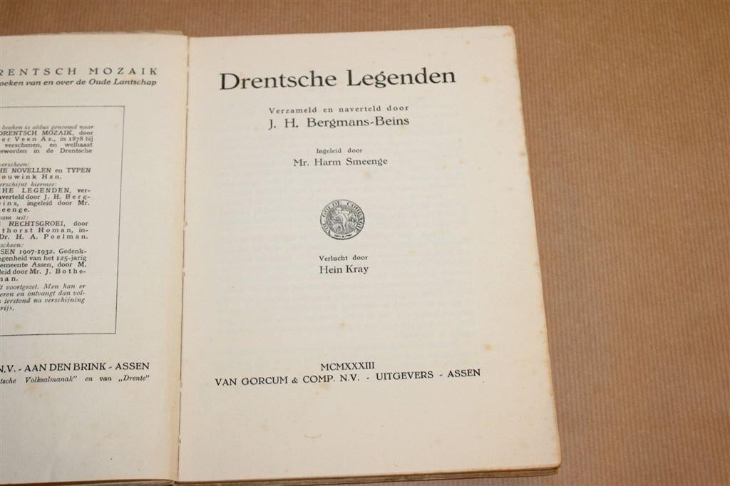 Drentsche Legenden — Geïllustreerde Verhalen 1933, Ophalen of Verzenden, Gelezen