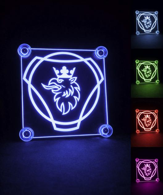 LED Display Logo - lichtbakje - Truck / Scania, Ophalen of Verzenden, Nieuw, Overige merken, Interieur en Bekleding