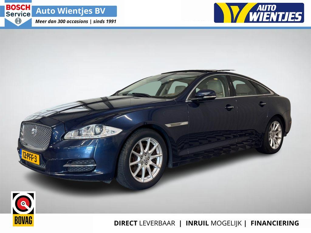 Jaguar XJ 3.0D V6 Aut 202kw | Premium Luxury | Leer, Auto's, Jaguar, Euro 5, Gebruikt, 2993 cc, Blauw