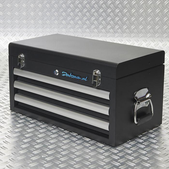 Gereedschapskist 3 lades - mat zwart van €149,- NU VOOR, Motoren, Accessoires | Overige, Zo goed als nieuw, Ophalen