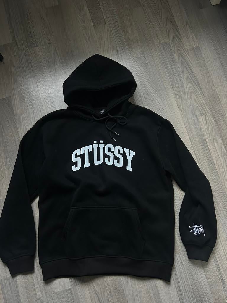 Stussy hoodie sweater trui, Verzenden, Zo goed als nieuw, Maat 52/54 (L), Zwart