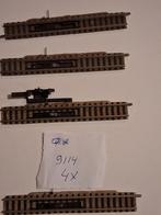 Set van 4 fleischmann ontkoppelrails n spoor, Hobby en Vrije tijd, Gebruikt, Gelijkstroom, Fleischmann, Rails