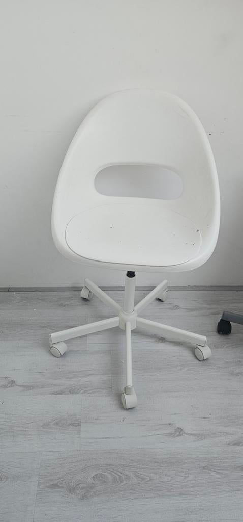 Ikea bureaustoel LOBERGET / MALSKÄR wit, Ophalen of Verzenden, Wit