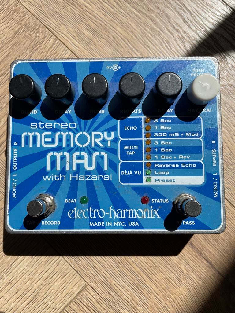 Electro-Harmonix Stereo Memory Man with Hazarai, Muziek en Instrumenten, Effecten, Ophalen of Verzenden, Gebruikt, Delay of Echo