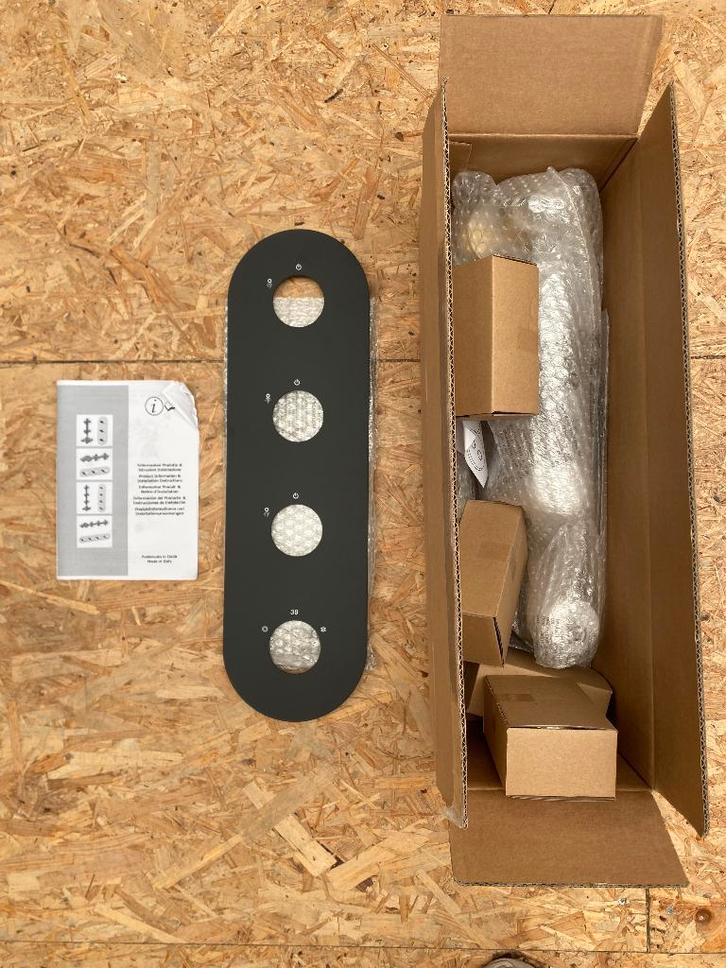 Xenz Thermostatisch blok - mat zwart, Doe-het-zelf en Verbouw, Sanitair, Nieuw, Douche, Ophalen of Verzenden