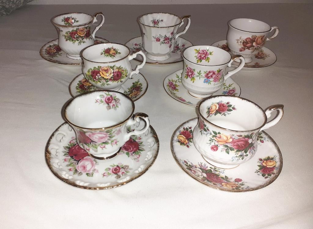 engelse kop en schotels, Ophalen of Verzenden