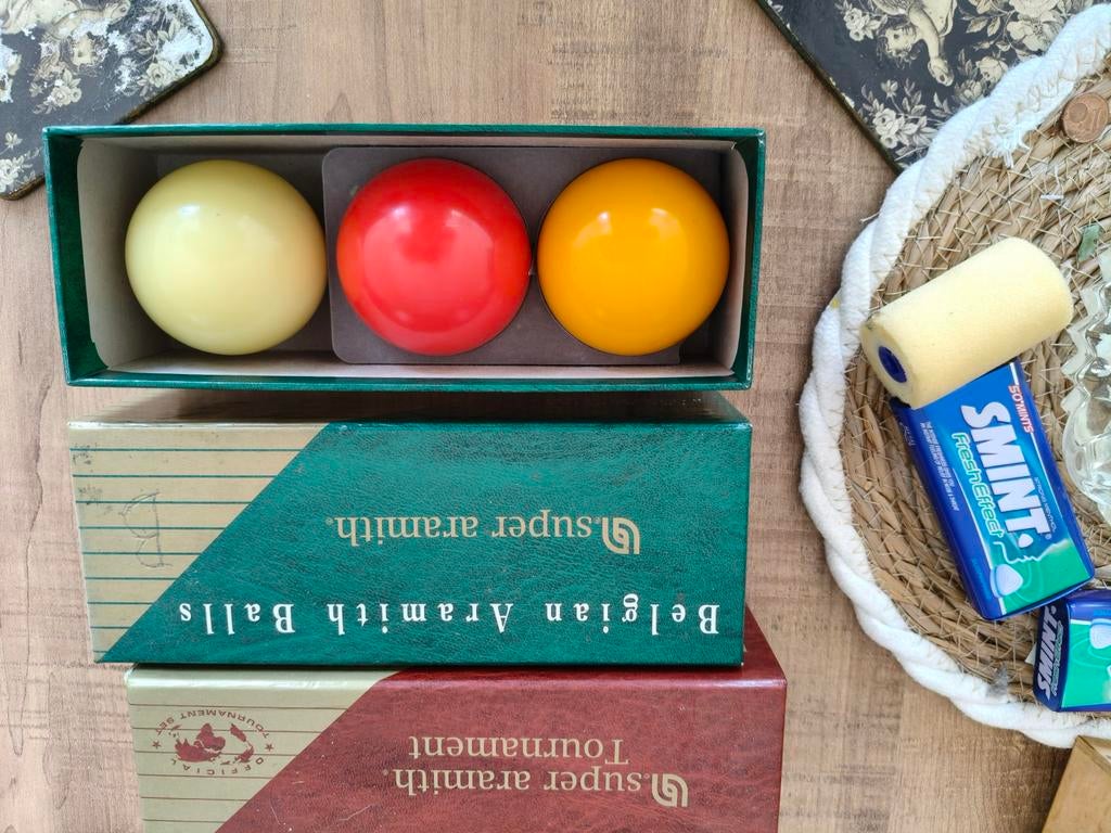 Biljarballen - Super Aramith Belgian Aramith Balls, Ophalen of Verzenden, Gebruikt, Keu of Ballen