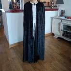Zwarte Fluwelen Fantasy Cape, Ophalen of Verzenden, Zo goed als nieuw, Zwart, Overige typen