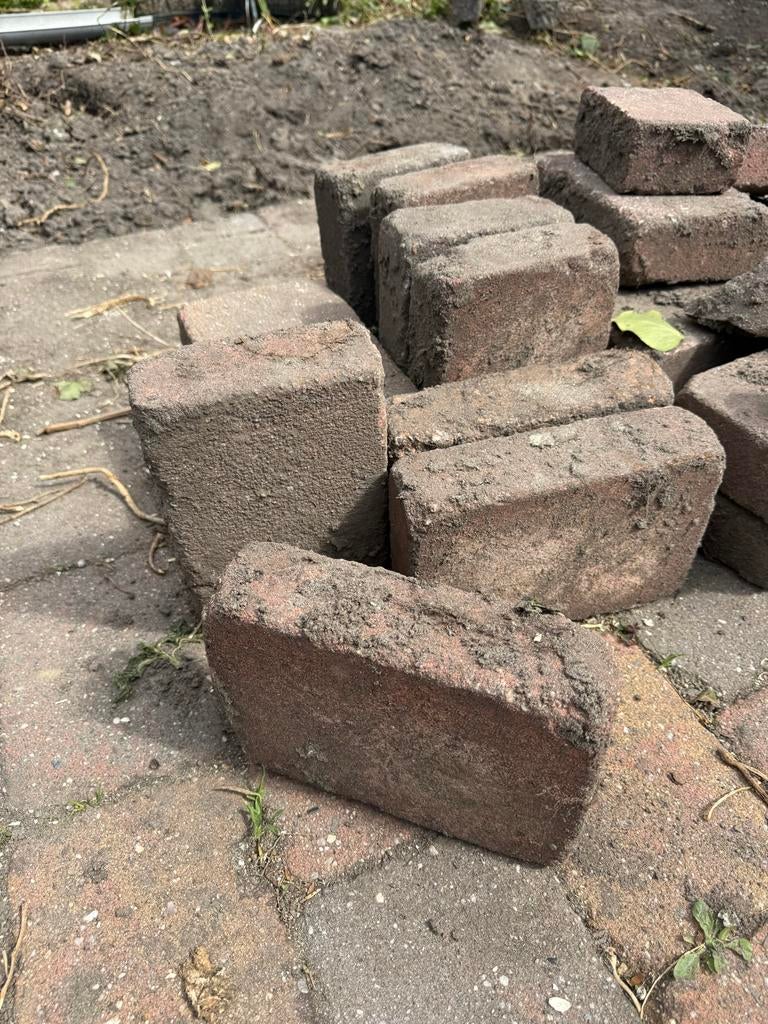 Klinkers / waaltjes 48 m2, Tuin en Terras, Tegels en Klinkers, Ophalen, Overige materialen, Gebruikt, Klinkers