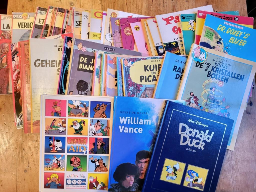 Diverse stripalbums, totaal 41 exemplaren., Boeken, Stripboeken, Meerdere stripboeken, Ophalen of Verzenden, Gelezen, Diverse auteurs