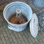 Vintage zinken weckketel / inmaakketel met deksel, Ophalen
