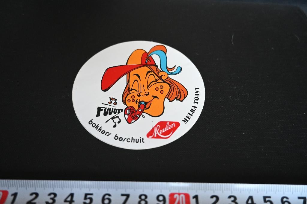 sticker Bakkers beschuit MEULEN Melba toast  FUUUT, Verzamelen, Ophalen, Zo goed als nieuw