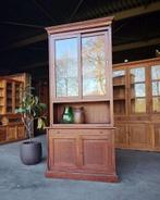Hoge notariskast | Servieskast - Engels kantoor #2724, Antiek en Kunst, Ophalen of Verzenden