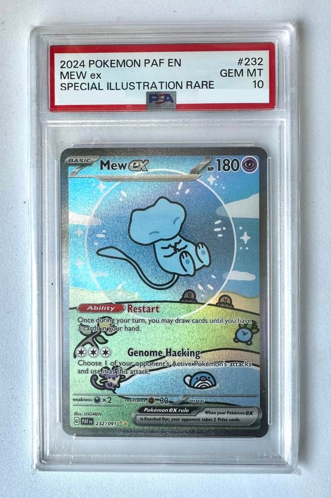 Pokémon- Mew #232 a.k.a. “Bubble Mew” (PSA10), Ophalen, Nieuw, Losse kaart, Foil