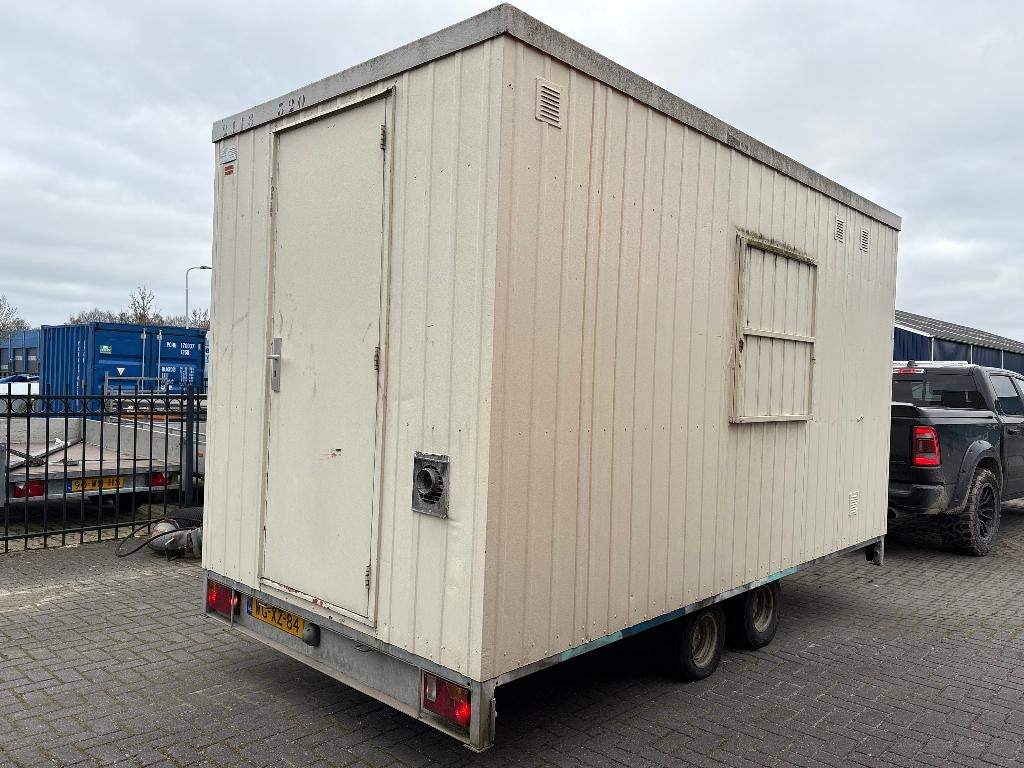 Te koop snelverkeer schaftwagen bouwkeet tandemasser, Doe-het-zelf en Verbouw, Ophalen, Gebruikt