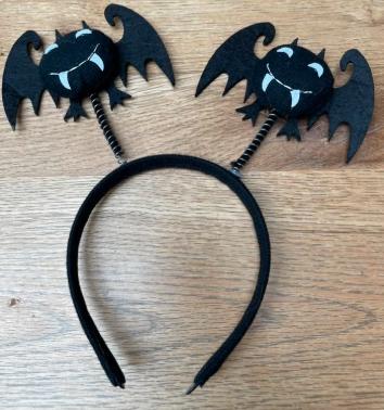 Haloween diadeem met vleermuizen, Ophalen of Verzenden, Nieuw, Jongen of Meisje