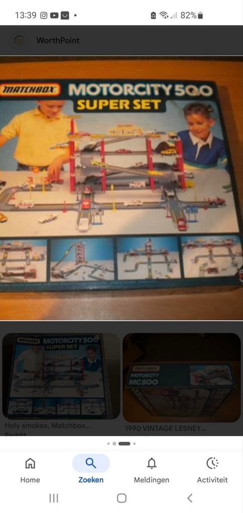 Matchbox Motorcity 500 Super Set Garage Speelset, Ophalen of Verzenden, Gebruikt