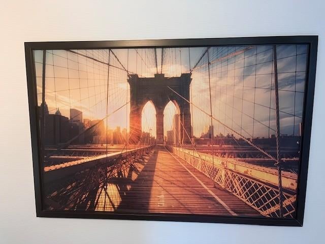 Poster New York - Brooklyn Bridge, Ophalen, Zo goed als nieuw, 100 tot 125 cm, Foto of Poster