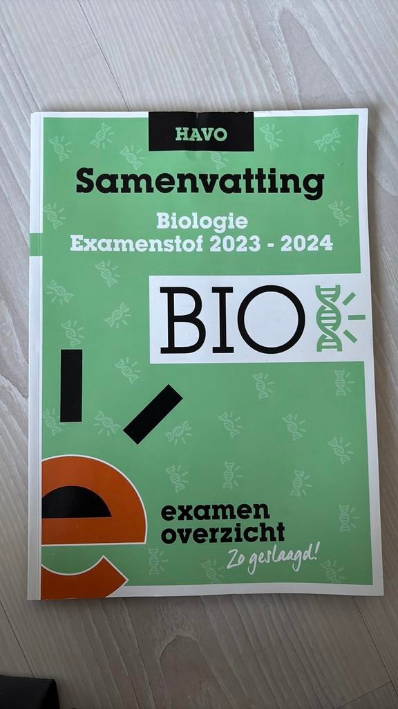 ExamenOverzicht - Samenvatting Examenstof Biologie HAVO, Gelezen, Biologie, HAVO, Ophalen of Verzenden
