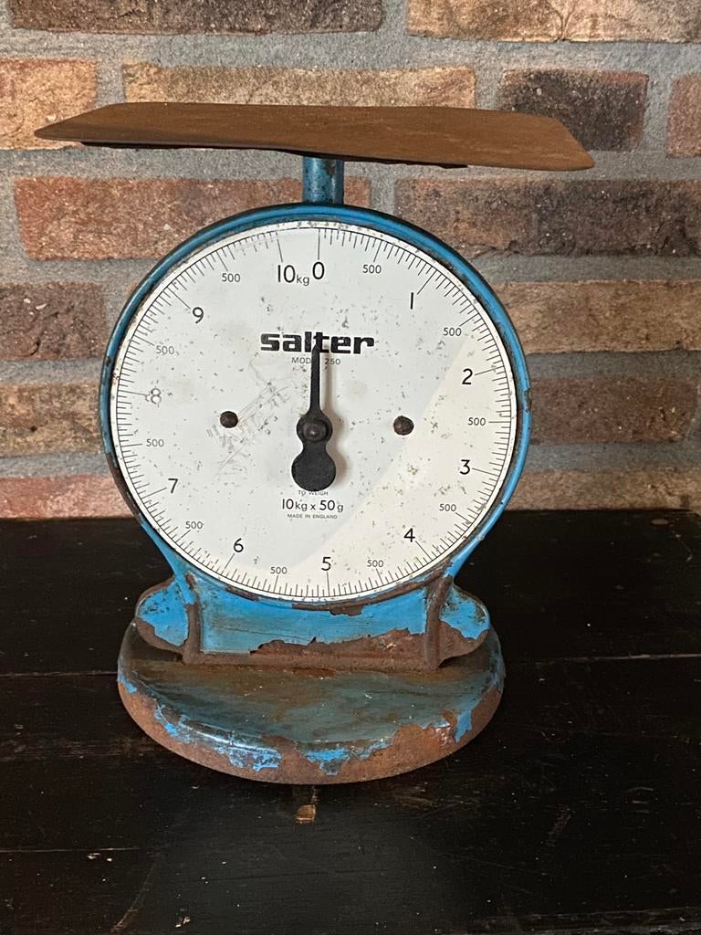 Vintage industriële Salter weegschaal, Antiek en Kunst, Ophalen of Verzenden