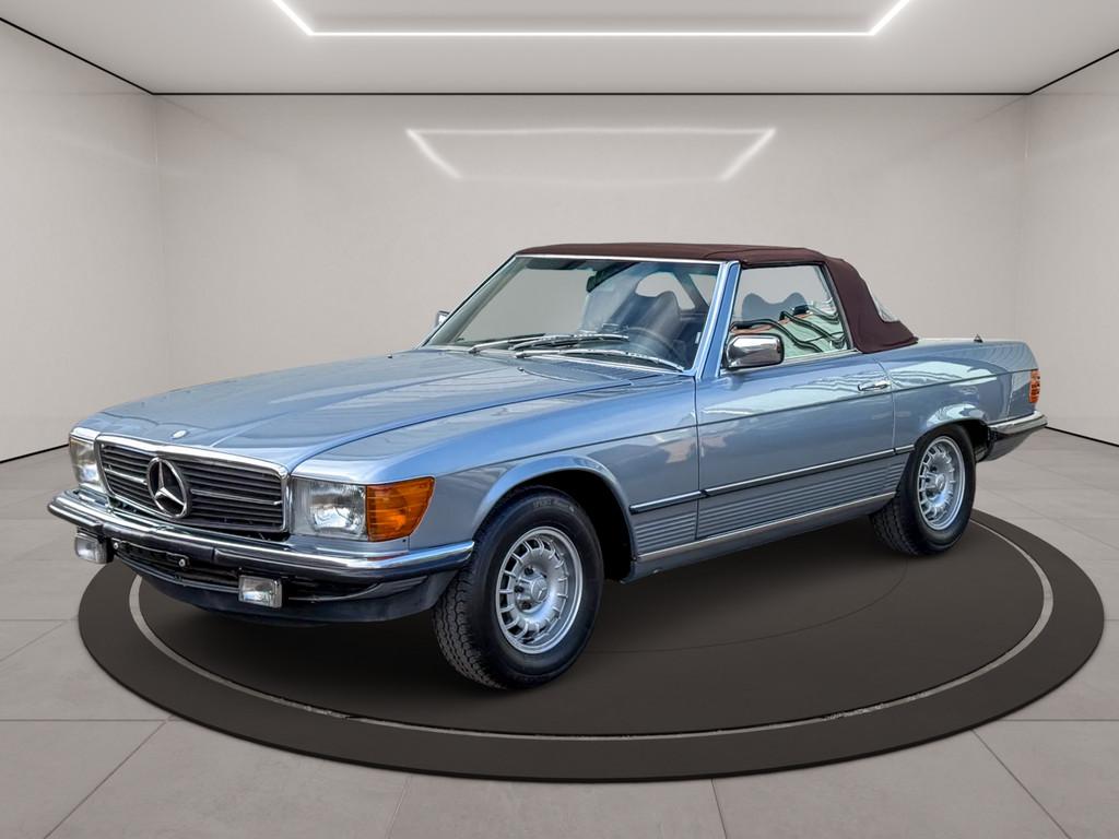 Mercedes-Benz SL-klasse 380 SL * GERESTAUREERD * NIEUWE KAP, Auto's, Achterwielaandrijving, Gebruikt, Cabriolet, Blauw
