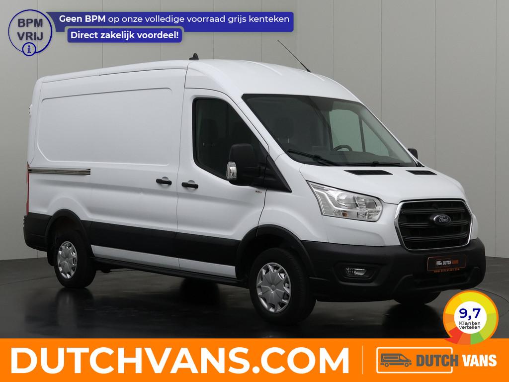 Ford Transit 2.0TDCi 130PK L2H2 | Multimedia | Airco | Cruis, Stof, Gebruikt, Zwart, 2000 kg