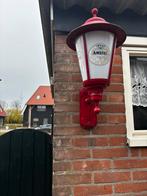 Amstel Bier ijzeren wandlamp - Vintage buitenverlichting, Ophalen, Gebruikt, Metaal