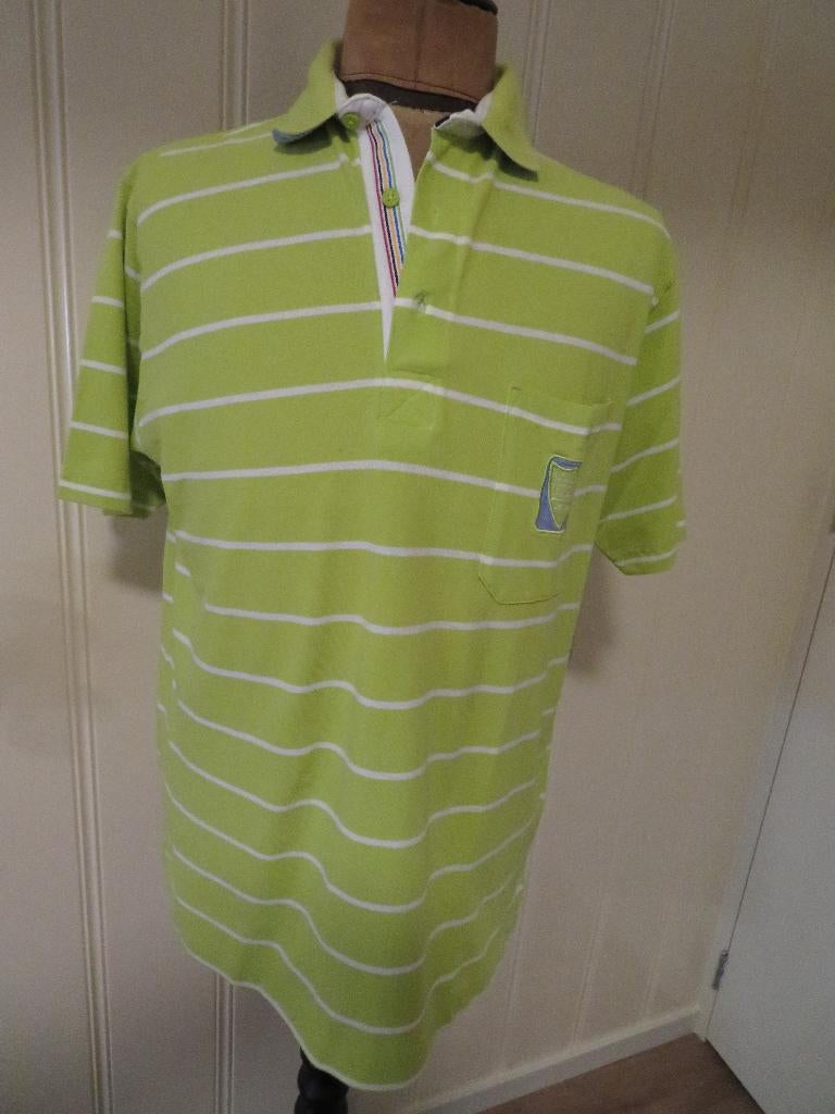 Heren polo GCM maat L groen, Kleding | Heren, Maat 52/54 (L), Ophalen of Verzenden, GCM, Gedragen