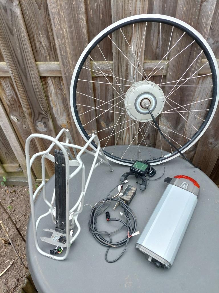 Electrische voorwiel display controler bagage drager accu, Ophalen, Gebruikt