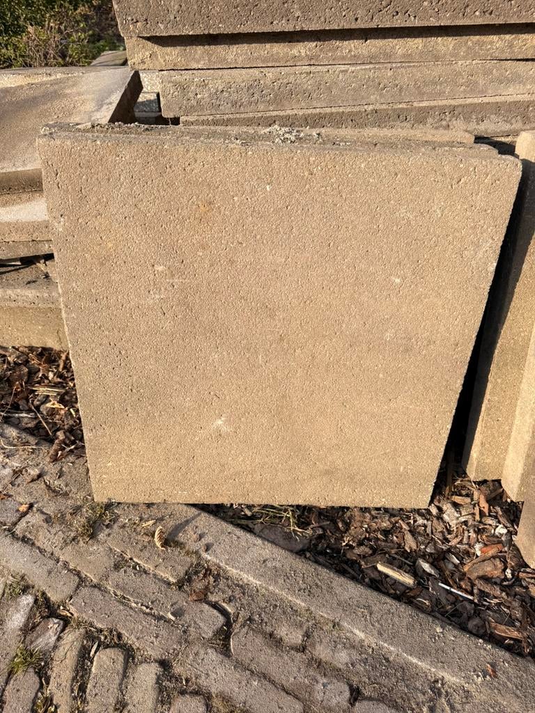 Schellevis Oud Hollandse Betontegels 60x60, Tuin en Terras, Ophalen, Zo goed als nieuw, Beton, Terrastegels