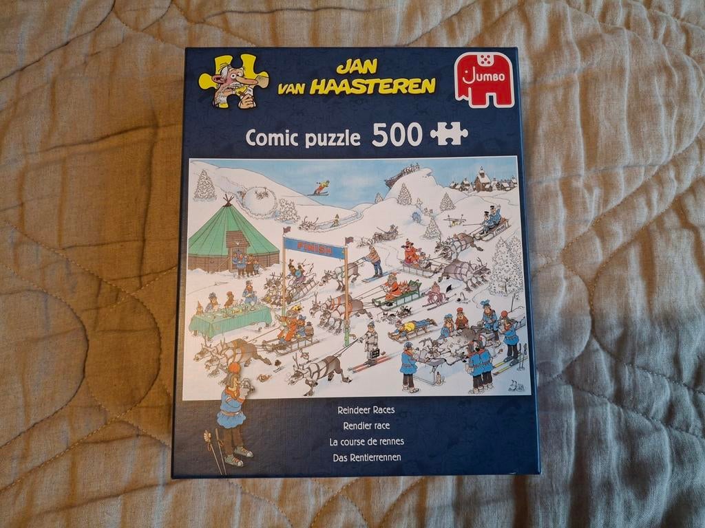 Jan van Haasteren Rendier Race 500 stukjes, Ophalen of Verzenden, 500 t/m 1500 stukjes, Gebruikt, Legpuzzel