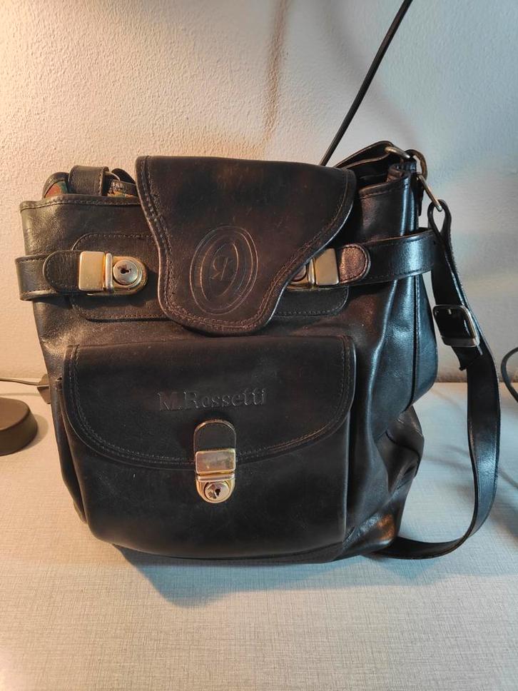 Rosetti Leren Dames Tas - Zwart, Sieraden, Tassen en Uiterlijk, Tassen | Damestassen, Handtas, Zwart, Ophalen of Verzenden