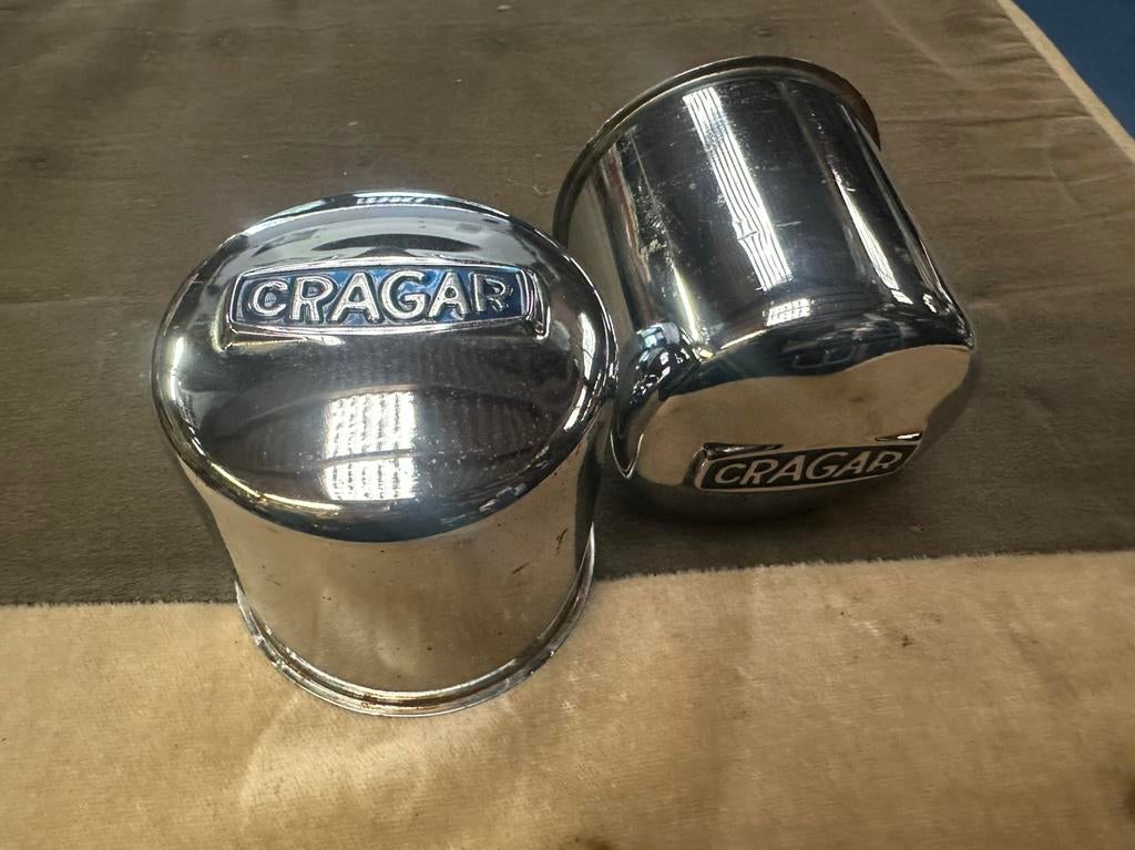 Cragar naafdoppen chrome, Ophalen of Verzenden, Gebruikt, Amerikaanse onderdelen