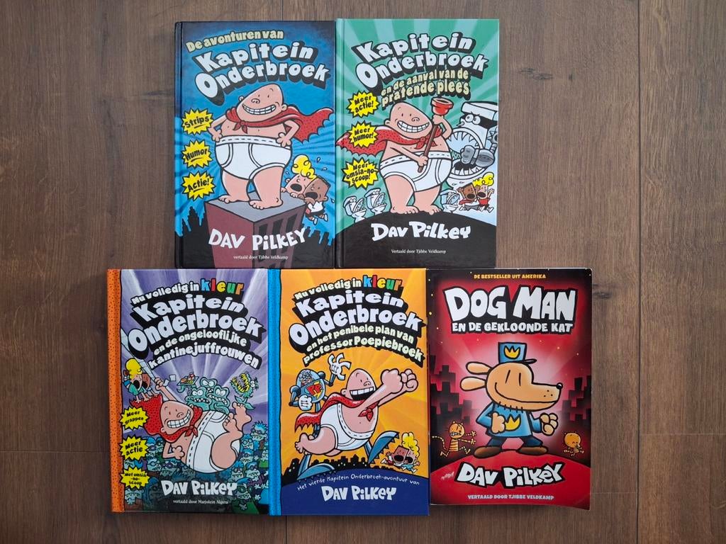 Dav Pilkey boeken, Boeken, Kinderboeken | Jeugd | onder 10 jaar, Ophalen of Verzenden, Zo goed als nieuw, Fictie algemeen