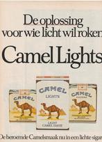 Retro reclame 1982 Camel sigaretten & Camel Lights, Verzenden, Overige typen