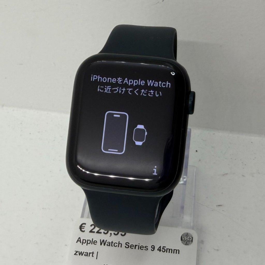 Apple Watch Series 9 45mm zwart | Accu 99% | Met garantie, Dordrecht@usedproducts.nl, Toulonselaan 72, Ophalen of Verzenden, Zo goed als nieuw